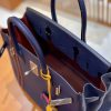 9503f8b6d4c4348.jpg 爱马仕 Birkin 30cm 中队长 银扣 德国进口togo 牛皮 全手工缝制