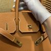 爱马仕 Birkin 30cm ( 铂金包) Togo小牛皮 金棕 原版蜜蜡线 全手工缝制
