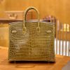 961233c70bb23a8.jpg 爱马仕 Birkin 铂金包 芥末黄 一级皮 尼罗鳄鱼皮 臻品级别 金扣 25cm
