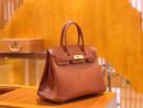 爱马仕 Birkin 30cm 焦糖棕 尼罗鳄鱼皮 金扣 原版蜜蜡线 顶级手缝 现货