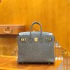 爱马仕 新增现货 Birkin 25cm 玛瑙灰 南非KK级鸵鸟皮 金扣 原版蜜蜡线 顶级手工缝制