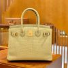 爱马仕 Birkin 30cm 奶黄色 金扣 一级皮 尼罗鳄鱼皮 臻品级别