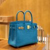 爱马仕 Birkin 30cm 雾面 尼罗鳄鱼皮 伊兹密迩蓝 金扣 全手工缝制
