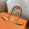 爱马仕 新增现货 birkin 铂金包 经典橙 德国进口小牛皮 金扣 30cm