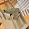 爱马仕 Birkin 铂金包 斑鸠灰 鳄鱼皮拼德国togo牛皮 全手工缝制 金扣 30cm