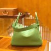 爱马仕 Lindy 30cm 牛油果绿 Togo牛皮 银扣 原版蜜蜡线 顶级手缝 现货