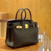 9892514c10634c6.jpg 爱马仕 Birkin 30cm 摩卡 金扣 尼罗 雾面 两点 鳄鱼皮 全手工