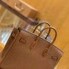 爱马仕 Birkin Touch 25cm 焦糖 金棕 金扣 哑光鳄鱼皮 拼小牛皮 新货