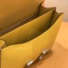 爱马仕 康斯坦 Constance 空姐包 琥珀黄 德国进口牛皮 全手工缝制 银扣 24cm