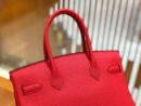 爱马仕 Birkin 30cm 大红色 Togo小牛皮 金扣 原版蜜蜡线 顶级手工缝制