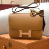 爱马仕 康斯坦 Constance 空姐包 金棕色 德国进口牛皮 全手工缝制 银扣 24cm