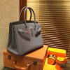 爱马仕 Birkin 30cm ( 铂金包) Togo小牛皮 锡器灰 原版蜜蜡线 全手工缝制