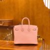 爱马仕 Birkin 25cm Swift牛皮 Q粉 银扣 原版蜜蜡线 顶级手工缝制