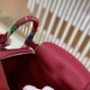 爱马仕 Lindy 26cm 石榴红 金扣 鳄鱼皮拼togo 全手工缝制