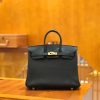 9b507878a93ae86.jpg 爱马仕 Birkin 25cm 经典黑 Togo小牛皮 金扣 原版蜜蜡线 顶级手工缝制