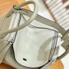 爱马仕 Lindy 琳迪包 珍珠灰 Togo牛皮 进口原料 全手工缝制 银扣 26cm