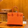 爱马仕 Birkin Touch 火焰橙 鳄鱼皮拼牛皮 全手工缝制 30cm