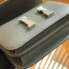爱马仕 Constance 18cm Epsom牛皮 锡器灰 银扣 全手工缝制 现货