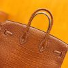 爱马仕 Birkin 25cm 焦糖棕 一级美洲鳄鱼皮 银扣 原版蜜蜡线 顶级手缝