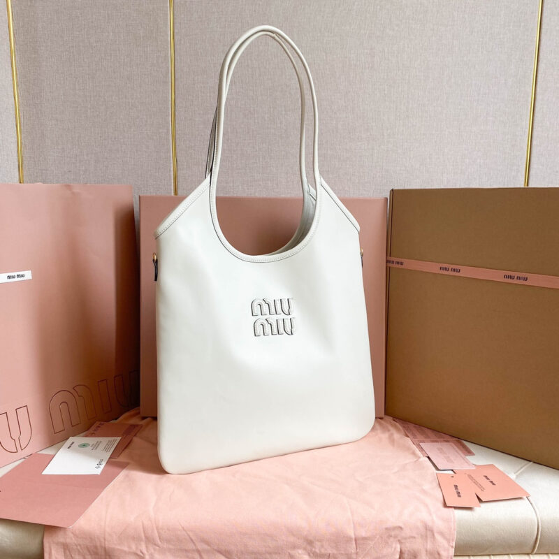 miumiu缪缪*IVY系列5BG231限定款Tote包白色免检版 - Image 3
