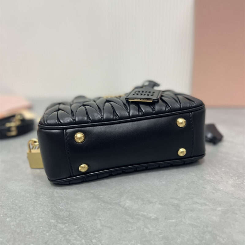 miumiu缪缪TooPretty系列5BB123保龄球手袋黑色 - Image 4