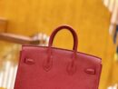 爱马仕 Birkin 25cm 石榴红 Togo小牛皮 金扣 全手工缝制