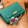 爱马仕 Mini Kelly迷你凯莉 丝绒绿 Epsom掌纹皮 臻品级别 1代 金扣 22cm