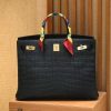9f55071730baa53.jpg 爱马仕 Birkin 铂金包 经典黑 进口一级雾面尼罗鳄鱼皮 蜡线 40cm