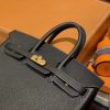 9fd5abfb76c8ab2.jpg 爱马仕 Birkin 25cm ( 铂金包) Togo小牛皮 经典黑金 原版蜜蜡线 全手工缝制