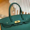 爱马仕 Birkin 30cm 孔雀绿 森林绿 Togo小牛皮 金扣 原版蜜蜡线 顶级手工缝制