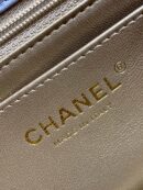 Chanel Flap Bag 新款金属球包金珠CF大Mini AS1787灰蓝