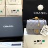 Chanel Flap Bag 新款金属球包金珠CF方胖子 AS1786灰蓝