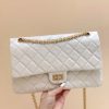 Chanel 纯原厂2.55 reissue系列单肩斜挎包 A37587白色金扣