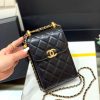 Chanel 2021早秋高级手工坊小金珠系列手机包 AP2291黑色
