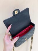 Chanel 2021早秋高级手工坊系列方胖子纪念版金币包 AS2528黑色