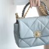 Chanel香奈儿 19 Flap Bag AS1160小号26C灰色