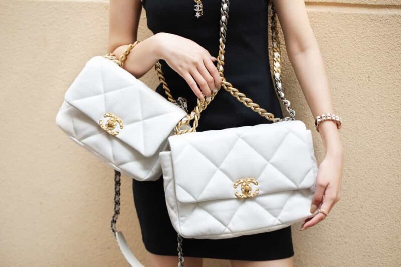Chanel香奈儿 19 Flap Bag AS1161中号30CM白色 - Image 5