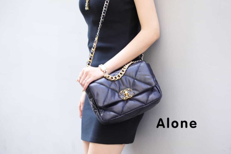 Chanel香奈儿 19 Flap Bag AS1160小号26C深蓝色 - Image 2