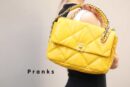 Chanel香奈儿 19 Flap Bag AS1160 AS1161 黄
