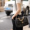 Chanel香奈儿 19 Flap Bag AS1161中号30CM黑色