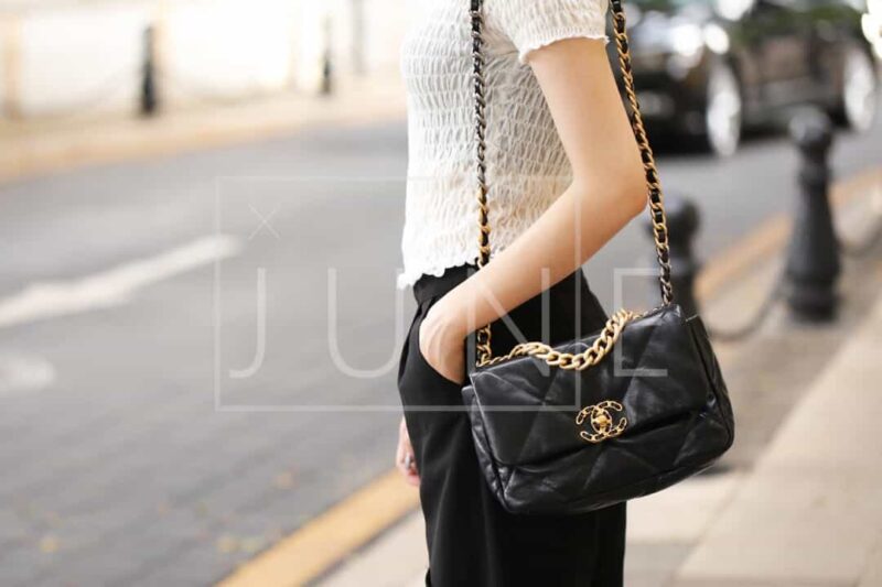 Chanel香奈儿 19 Flap Bag AS1160小号26C黑色 - Image 3