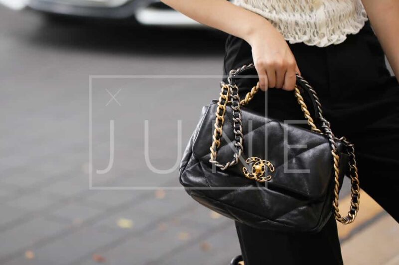 Chanel香奈儿 19 Flap Bag AS1160小号26C黑色 - Image 8