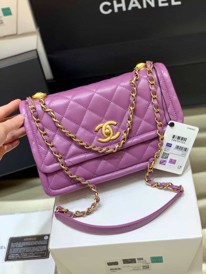 Chanel香奈儿 Button on top 2020新款纽扣包 AS2056 - Image 2