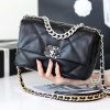 IMG_228720211222-212229.jpg CHANEL Flap 19bag 26CM黑色银扣 AS1160