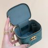 Chanel 高级手工坊双金珠系列盒子斜挎包 AP2292绿色
