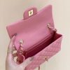 Chanel CF20大mini Classic flap bag A01116牛皮芭比粉