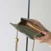 Chanel Flap Bag CF羊皮大Mini金球包 AS1787橄榄绿