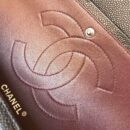 CHANEL Haas原厂胎牛粗鱼子酱Classic flap bag CF30 A58600黑色银扣
