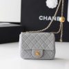 Chanel Flap Bag CF Mini羊皮方胖子金球包 AS1786灰色