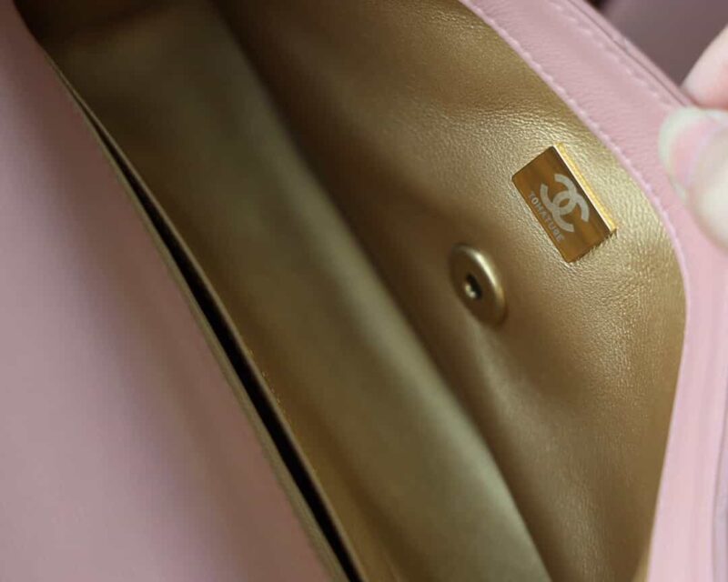 Chanel Flap Bag CF Mini羊皮方胖子金球包 AS1786粉色 - Image 2